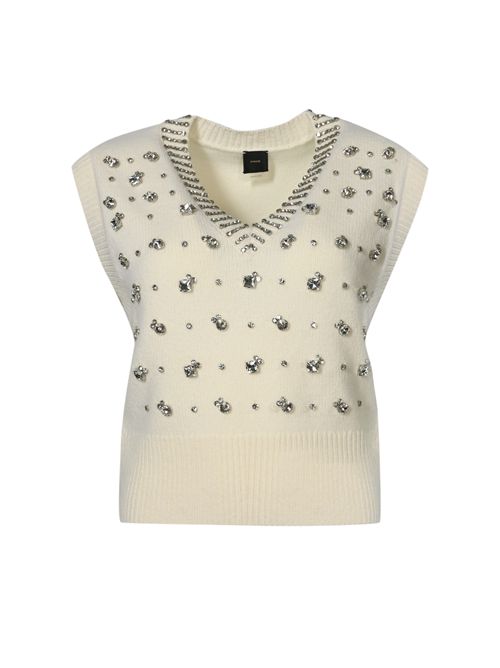 Gilet Ponziane in lana con strass PINKO | 105639 A2TRZ13